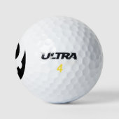 ハロウィーンシルエット彫りカボチャ ゴルフボール (ロゴ)