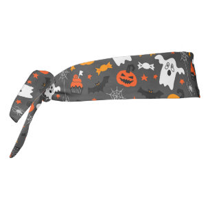 ハロウィーンシンボルパターン タイヘッドバンド