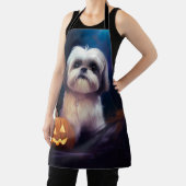 ハロウィーンシーズー(犬)ズカボチャ怖い エプロン (インサイチュ)