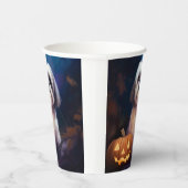 ハロウィーンシーズー（犬）ズカボチャ怖い 紙コップ (右)