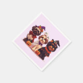 ハロウィーンシーズー（犬）ズドッグス スタンダードカクテルナプキン (角)