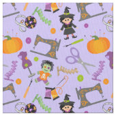 ハロウィーンシームレス裁縫概念 ファブリック (クローズアップ)