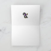 ハロウィーンシーンが楽しめる可愛いウィッチーペンギン カード (内部)