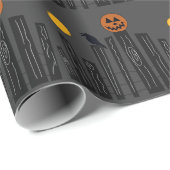 ハロウィーンシーンのラッピング紙 ラッピングペーパー (ロールコーナー)