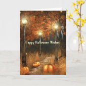 ハロウィーンシーンカード カード (黄色い花)