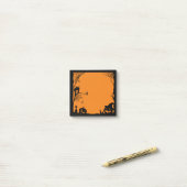 ハロウィーンシーンブラックオレンジ ポストイット (デスク上)