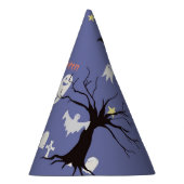 ハロウィーンシーン幽霊たち魔女とこうもり パーティーハット (右)