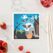 ハロウィーンシーン スタンダードカクテルナプキン (インサイチュ)