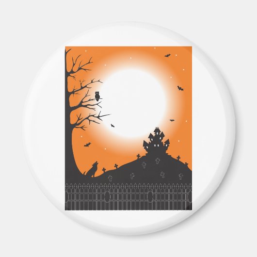 ハロウィーンシーン マグネット (正面)