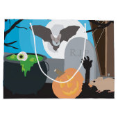 ハロウィーンシーン ラージペーパーバッグ (裏面)