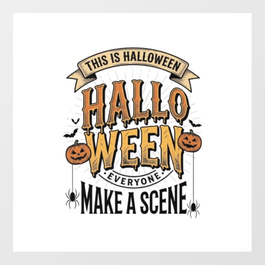 ハロウィーンシーンTシャツ ビンテージ風 彫刻 かぼちゃ デ ウィンドウサイン (シート)