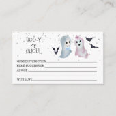 ハロウィーンジェンダーが予測を明らかにする幽霊たち エンクロージャーカード (正面)