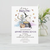 ハロウィーンジェンダーのリビールベビーは醸造されている 招待状 (スタンド正面)