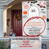 ハロウィーンジェンダーのリビール招待かわいい幽霊 招待状