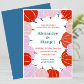 ハロウィーンジェンダーのリビール招待状カボチャ秋 招待状