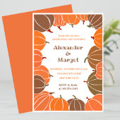 ハロウィーンジェンダーのリビール招待状秋カボチャ 招待状