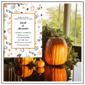 ハロウィーンジェンダーのリビール招待状10月幽霊 招待状