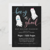 ハロウィーンジェンダーリビール招待状 | BooyまたはGhoul 招待状 (正面)