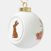 ハロウィーンジャッカロープトリックまたはトリート セラミックボールオーナメント (右)