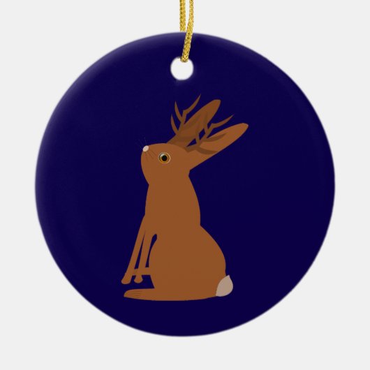 ハロウィーンジャッカロープトリックオアトリート名前をカスタムする セラミックオーナメント (正面)