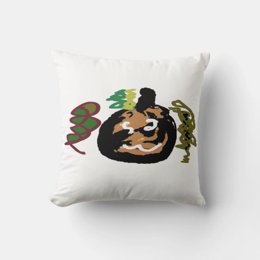 ハロウィーンジャックまたはランタンコーヒー クッション (正面)