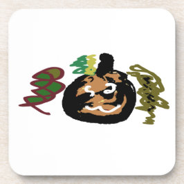 ハロウィーンジャックまたはランタンコーヒー コースター