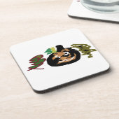 ハロウィーンジャックまたはランタンコーヒー コースター (左側)