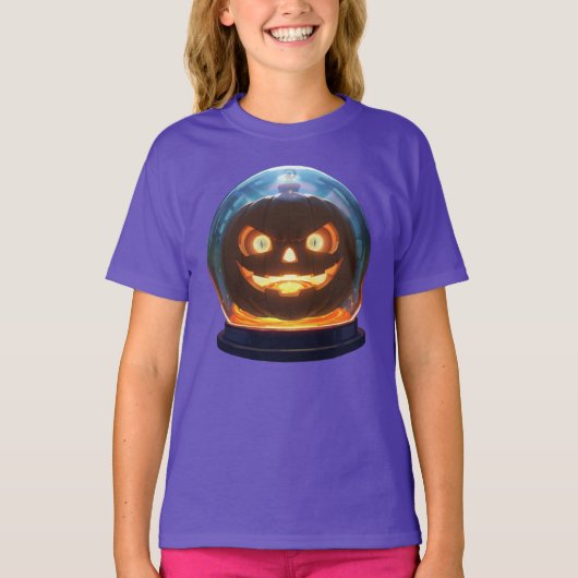ハロウィーンジャックオランタングローブ Tシャツ (正面)