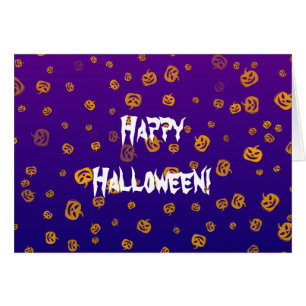 ハロウィーンジャックカボンプキングリーティングカード