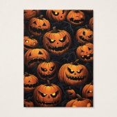 ハロウィーンジャックランタンイヤリング表示カード (裏面)