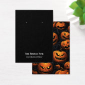 ハロウィーンジャックランタンイヤリング表示カード (デスク)