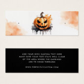 ハロウィーンジャック – o – ランタンスタッドイヤリングディスプレイカード (正面&裏面)