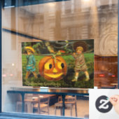ハロウィーンジャック – o – ランタンハーベストナイトby子供 ウィンドウサイン (カフェ窓)