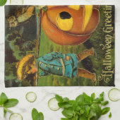 ハロウィーンジャック – o – ランタンハーベストナイトby子供 キッチンタオル (折り畳み)