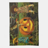 ハロウィーンジャック – o – ランタンハーベストナイトby子供 キッチンタオル (縦)