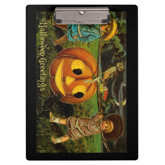 ハロウィーンジャック – o – ランタンハーベストナイトby子供 クリップボード (正面)