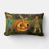 ハロウィーンジャック – o – ランタンハーベストナイトby子供 ランバークッション (正面)
