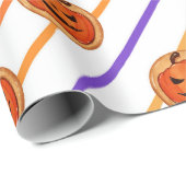 ハロウィーンジャック – O – ランタンパンプキンクッキー ラッピングペーパー (ロールコーナー)