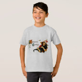 ハロウィーンジャック – o – ランタンパンプキントリオ tシャツ (正面フル)