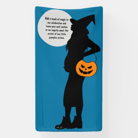 ハロウィーンジャック – O – ランタンボーイ赤ちゃんシャワー 横断幕 (縦)