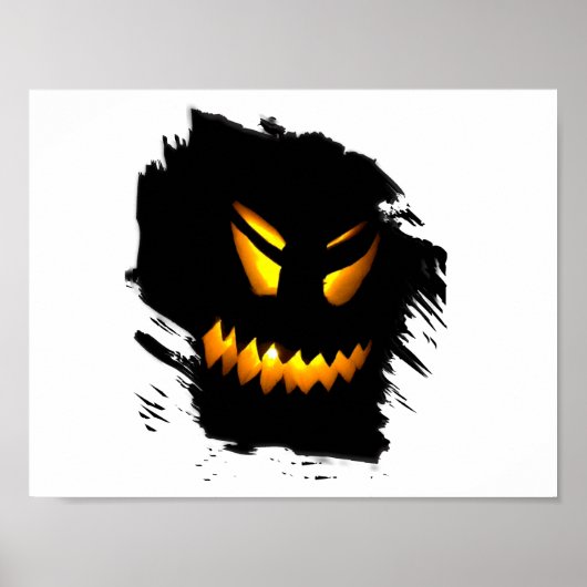 ハロウィーンジャック – O – ランタン顔ポスター ポスター (正面)