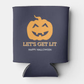 ハロウィーンジャックO'ランタンLet's Get Lit Beer 缶クーラー (正面)