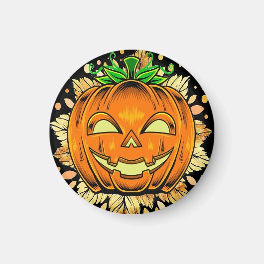 ハロウィーンジャッコランタンパンプキ不気味ン マグネット (正面)