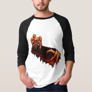 ハロウィーンジャージーシャツホラーゴーリーゾンビシャツ Tシャツ