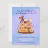 ハロウィーンジンジャーブレッドハ幽霊のよく出るウス 招待状 (正面)