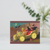 ハロウィーンスイカのコーチ ポストカード (スタンド正面)