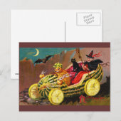 ハロウィーンスイカのコーチ ポストカード (正面/裏面)