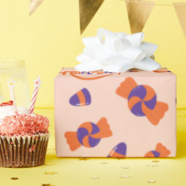 ハロウィーンスイーツアンドトリートシームレスデザイン ラッピングペーパー