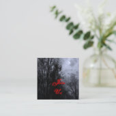 ハロウィーンスカイアンドラヴェンス招待状名刺 エンクロージャーカード (スタンド正面)