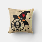 ハロウィーンスカイウィッチスパイダーズ名 クッション (正面)